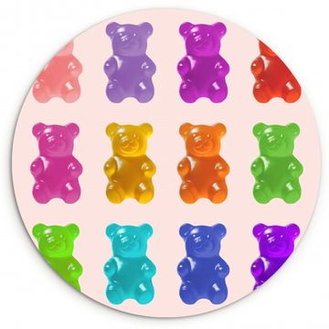 Tableau rond - Ours - Coloré - Bonbons