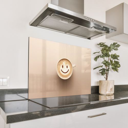 Fond de hotte - Café - Mousse de lait - Sourire - Beige
