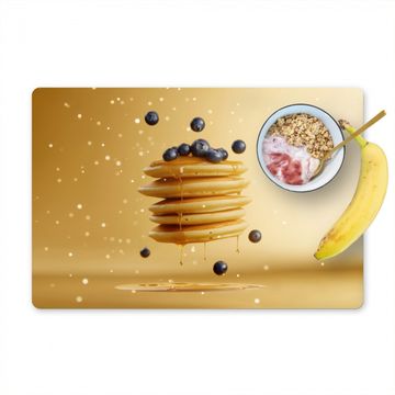 Sets de table - Crêpes - Aliments - Miel - Jaune
