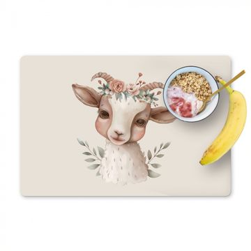 Sets de table - Chèvre - Animal - Bohème - Fleuri - Boho
