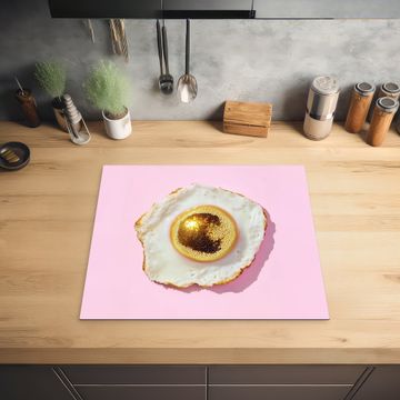 Protection plaque induction - Œuf - Disco - Petit déjeuner - Paillettes