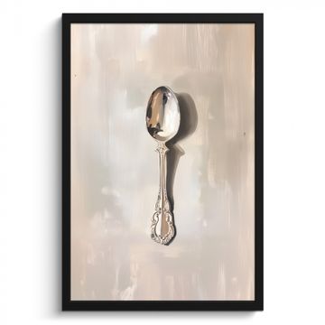 Cadre Photo - Cuillère - Peinture - Argent