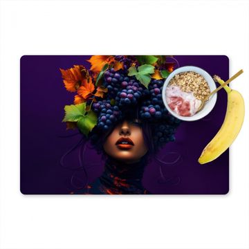 Sets de table - Femme - Pourpre - Raisins