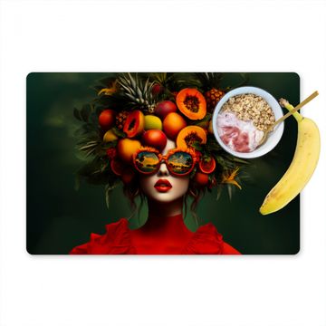 Sets de table - Femme - Fruits - Papaye - Ananas