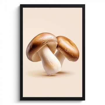Cadre Photo - Champignons - Doux - Beige