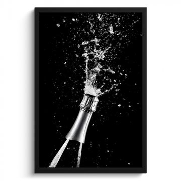 Cadre Photo - Champagne - Noir - Éclaboussures - Éclatement