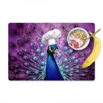 Sets de table - Paon - Toque - Cool - Violet