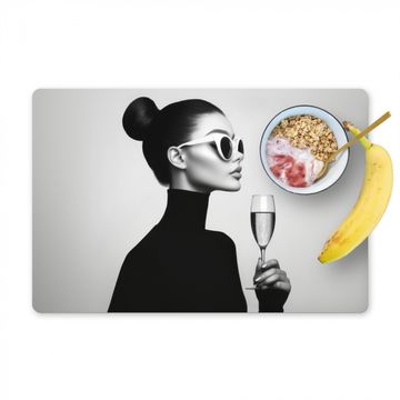 Sets de table - Femme - Champagne - Moderne