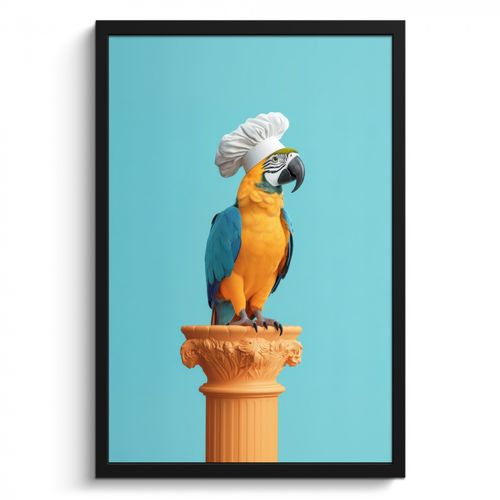 Cadre Photo - Perroquet - Toque - Drôle - Oiseau