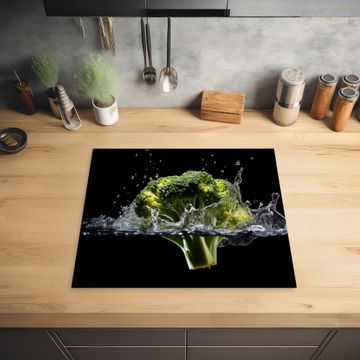 Protection plaque induction - Brocoli - Vert - Eau - Noir