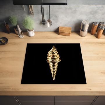 Protection plaque induction - Glace - Or - Noir - Alimentation