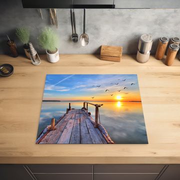 Protection plaque induction - Vol matinal au-dessus du lac