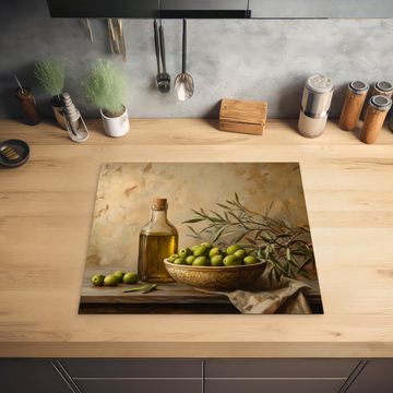 Protection plaque induction - Olives - Nature morte - Vintage