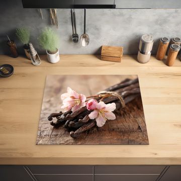 Protection plaque induction - Vanille et fleurs