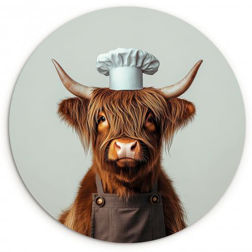 Highlander écossais - Marron - Cornes - Vêtements de cuisinier