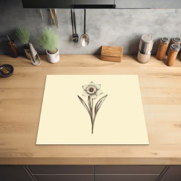 Protection plaque induction - Noir - Jonquille - Illustration