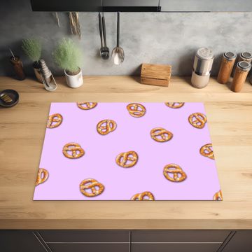 Protection plaque induction - Bretzels - Aliments - Violet