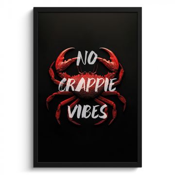 Cadre Photo - Crabe - Rouge - Texte - Noir
