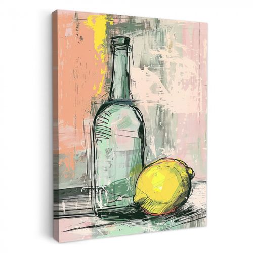 Tableau sur toile - Nature morte au citron