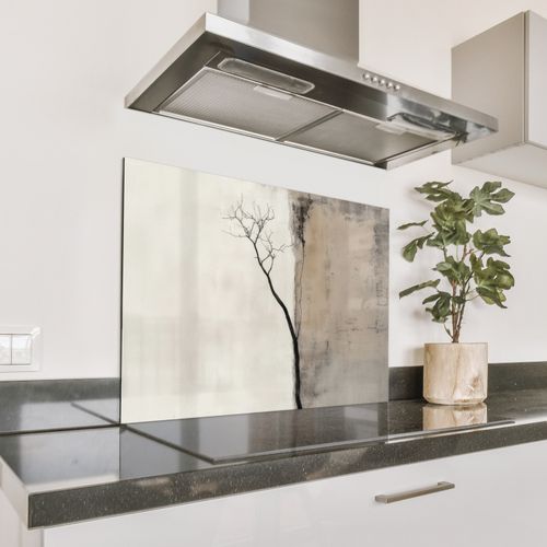 Fond de hotte - Wabi sabi - Plante - Beige