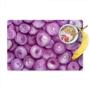 Sets de table - Pourpre - Oignons - Gros plan