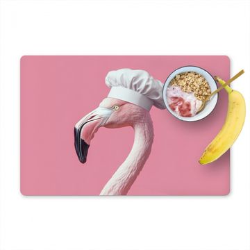 Sets de table - Flamant - Rose - Toque - Oiseau