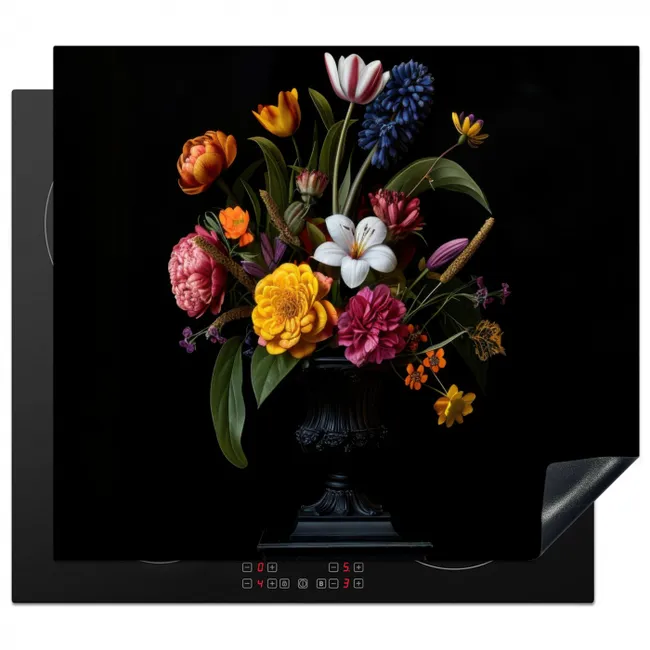 Vinyle de protection contre l'induction 3mm - Printemps - Fleurs - Classique - Vase