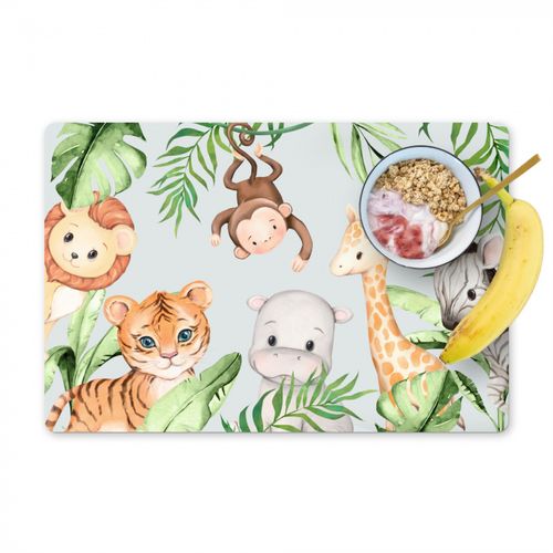Sets de table - Aquarelle - Animaux - Enfants - Plantes