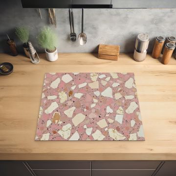 Protection plaque induction - Rose - Décoration - Pierres - Terrazzo