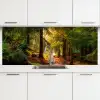 Bos - Pad - Bomen - Groen - Zon - Natuur keuken achterwand 2 middel -3d