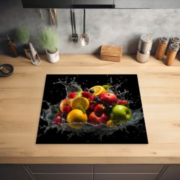 Protection plaque induction - Fruits - Pomme - Orange - Fruits rouges - Eau