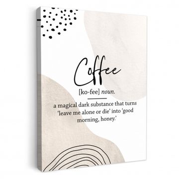 Tableau sur toile - L'enchantement du café