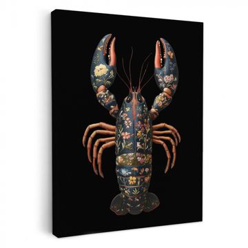 Tableau sur toile - Cancer - Noir - Motif floral - Artistique