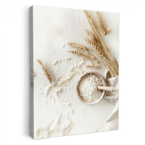 Tableau sur toile - Fleur - Bois - Blé