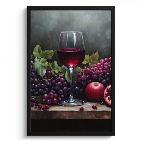 Cadre Photo - Vin - Fruits - Nature morte