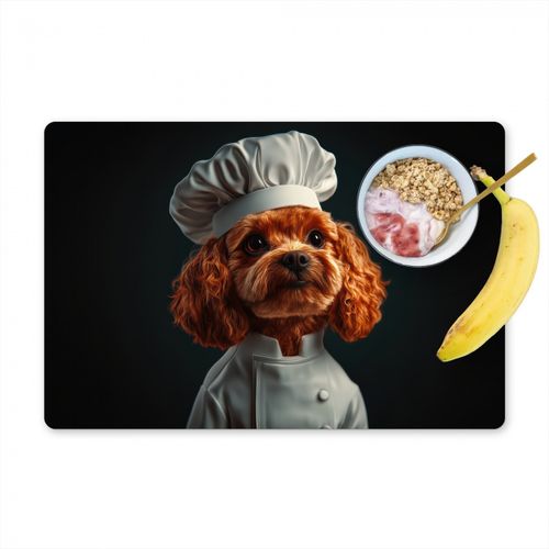 Sets de table - Brun - Cuisinier - Chien