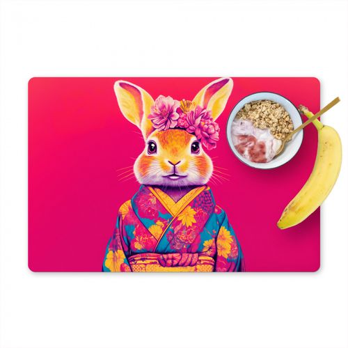 Sets de table - Lapin - Fleurs - Coloré - Kimono