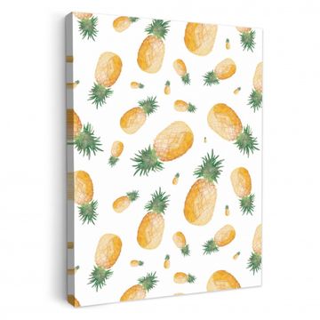 Tableau sur toile - Ananas Aquarelle