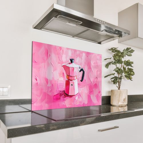 Rose - Peinture - Café