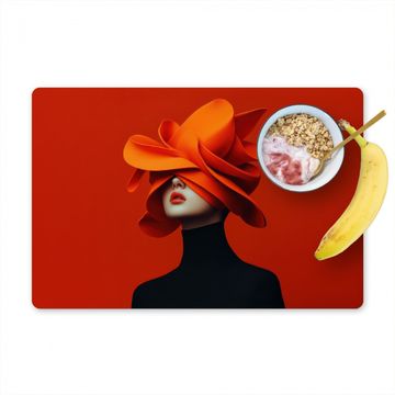 Sets de table - Orange - Chapeau - Femme