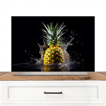 Fond de hotte - Ananas - Fruit - Eau - Plantes - Noir