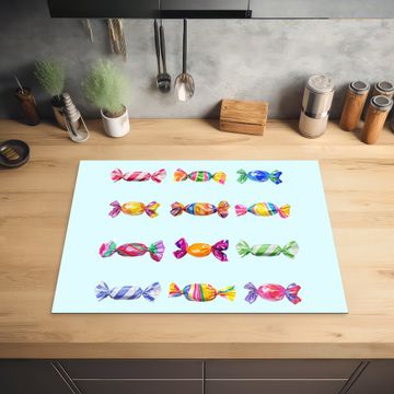 Protection plaque induction - Bonbons - Réalistes - Colorés