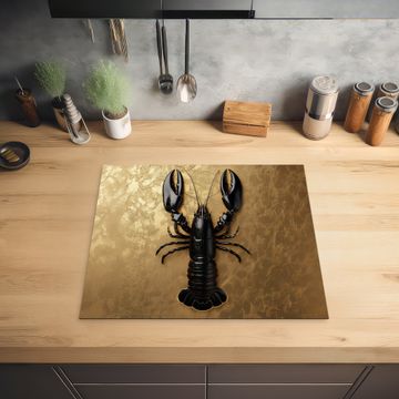 Protection plaque induction - Cancer - Noir - Or - Luxe