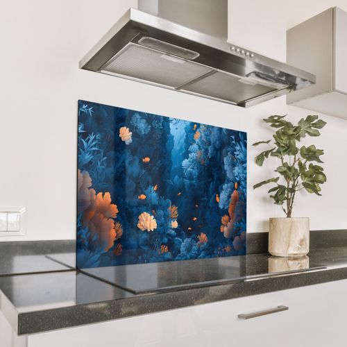 Fond de hotte - Récif corallien - Poissons - Océan - Bleu