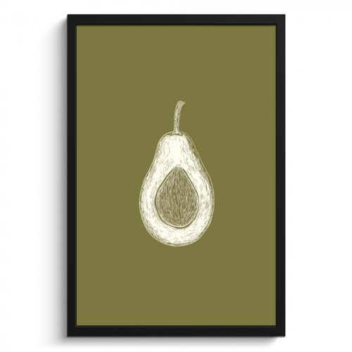Cadre Photo - Avocat - Minimaliste - Illustration - Vert