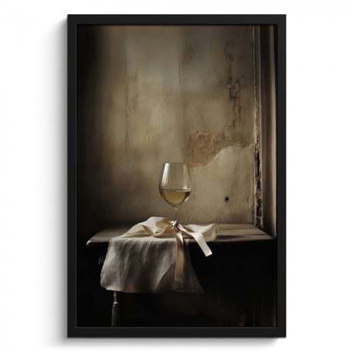 Cadre Photo - Bow - Beige - White - Wine