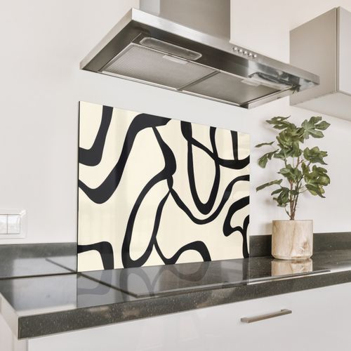 Fond de hotte - Abstrait - Lignes - Moderne - Beige