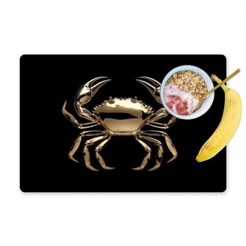 Sets de table - Or - Crabe - Animaux - Noir
