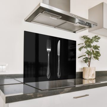 Fond de hotte - Fourchette - Couteau - Argent