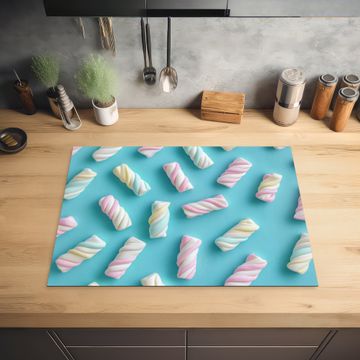 Protection plaque induction - Bacon - Pastel - Bonbons - Bleu